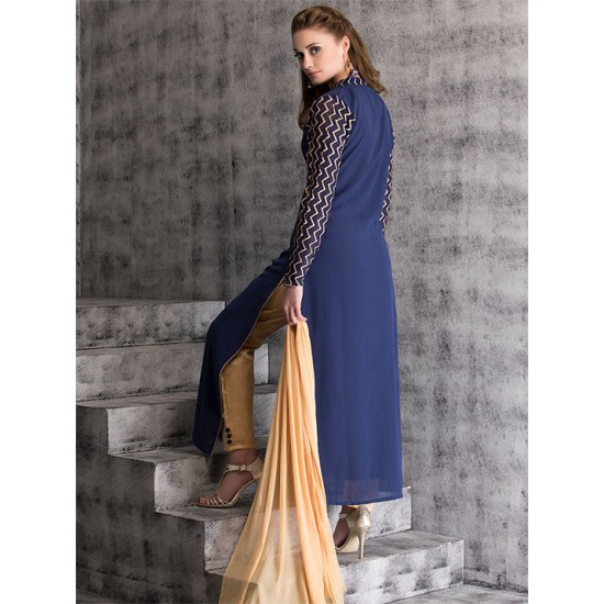 Royal Blue Dress Indian Readymade Salwar Suit