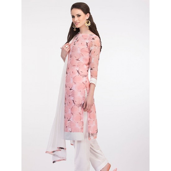 Soft Pastel Printed Suit Readymade Pakistani Salwar Suit