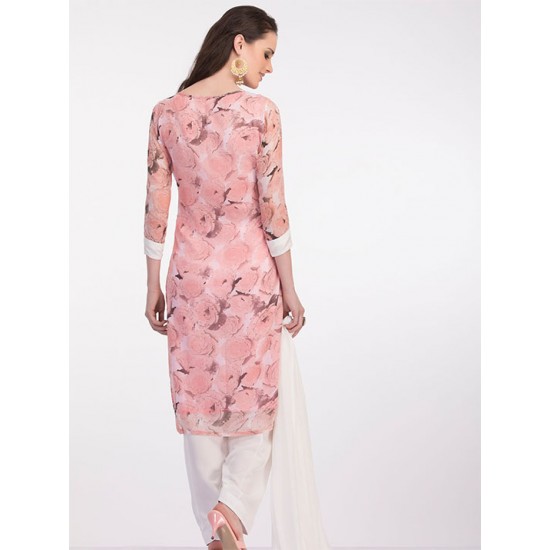 Soft Pastel Printed Suit Readymade Pakistani Salwar Suit