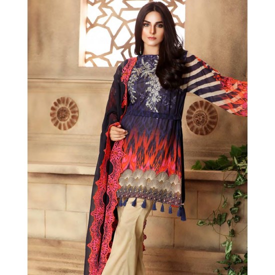 ZAC-45 CHARIZMA STRAIGHT CUT READY TO WEAR PAKISTANI STYLE SALWAR KAMEEZ