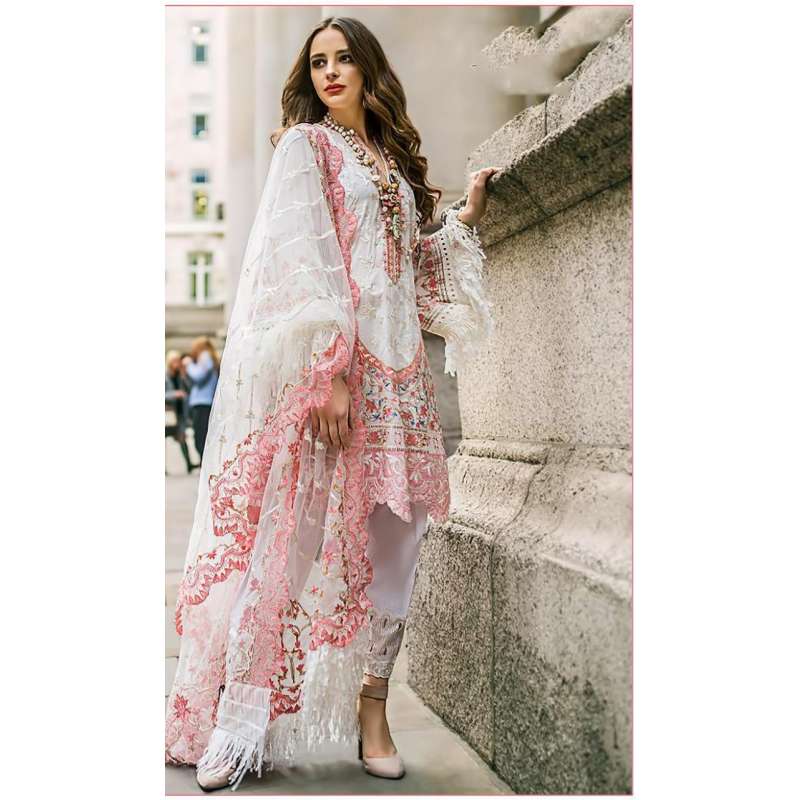 White Pakistani Designer Readymade 