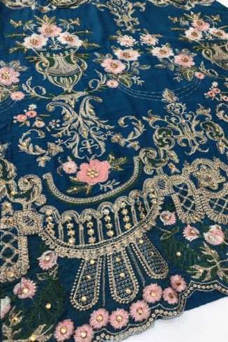  Blue Embroidered Readymade Pakistani Salwar Suit