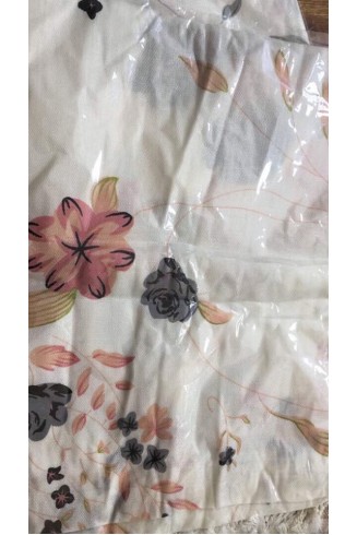 Stunning Long Floral Wrap Shawl