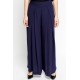 High Waisted Flared Navy Trouser