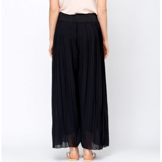 Summer Wide Palazzo Black Trouser