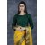 Yellow & Green Indian Wedding Saree Desi Bridal Designer Saree