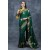 Green & Yellow Wedding Saree Indian Designer Occasional Sari