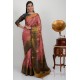 Rose Pink Art Silk Banarasi Saree with Blouse