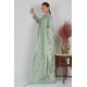 Light Mint Embroidered Indian Saree