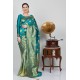 Sea Green Ethnic Banarasi Wedding Saree