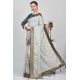 Steel Grey Saree Party Wear