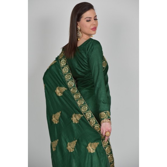 Green Ethnic Fancy Indian Saree