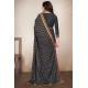 Grey Indian Designer Formal Saree