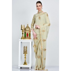 Beige Fancy Wedding Wear Saree Beige Fancy Wedding Wear Saree