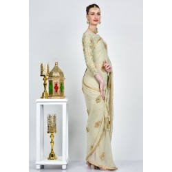 Beige Fancy Wedding Wear Saree Beige Fancy Wedding Wear Saree