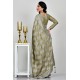 Light Green Indian Women Banarasi Saree