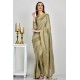 Pista Designer Embroidered Wedding Saree