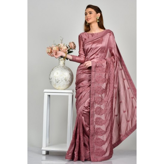 Pink Indian Designer Party Saree