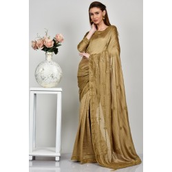 Beige Indian Women Party Wear Saree Beige Indian Women Party Wear Saree
