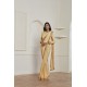 ZACS-612 GOLD SHIMMER GEORGETTE INDIAN WEDDING WEAR SAREE