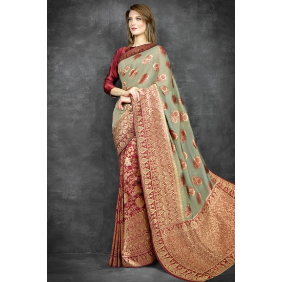 Stunning Wedding Banarsi Style Saree