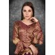 Magenta Purple Brocade Style Blouse Ethnic Saree