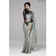 ZACS-707 GREY AND BLACK READY MADE PARTY WEAR SAREE