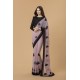 ZACS-730 MAUVE AND BLACK BLOUSE READY MADE EVENING SAREE