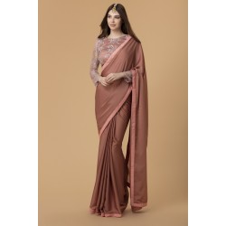 CORAL ROSE PARTY SAREE CORAL ROSE PARTY SAREE