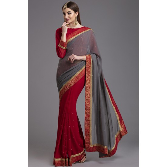 ZACS-864 LATEST TRADITIONAL AND HIGH QUALITY READYMADE SAREES