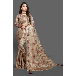 MEHNDI GOLD DIGITAL PRINTED JACQUARD WEDDING WEAR SAREE MEHNDI GOLD DIGITAL PRINTED JACQUARD WEDDING WEAR SAREE