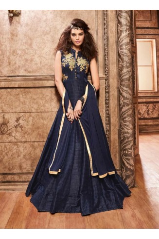 Z16003 Navy Blue Maisha Designer Eid & Party Wear Dress