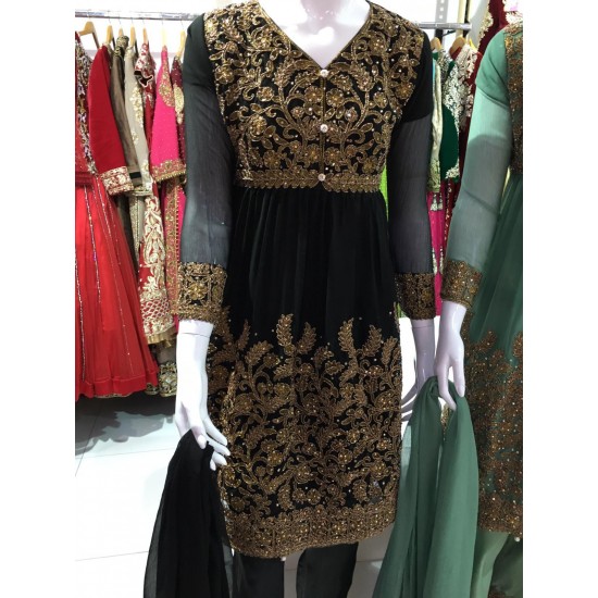 FANCY PAKISTANI READYMADE CHURIDAAR DESIGNER SUITS 