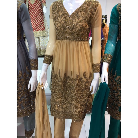 FANCY PAKISTANI READYMADE CHURIDAAR DESIGNER SUITS 