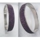 Dark Purple Rhinestone Diamond Bangle