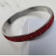 Red Rhinestone Diamond Bangle