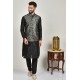 Grey Menswear Kurta Pajama Waistcoat Set