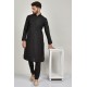 Black Modern Style Men's Kurta Pajama