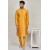 Mustard Asian Wedding Kurta Pajama For Men