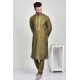 Mehndi Green Men Wedding Kurta Pajama 
