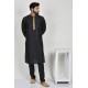 Black Embroidered Kurta Pajama