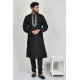 Black Embroidered Formal Men Kurta Pajama