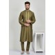 Mehndi Green Men Wedding Kurta Pajama 