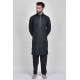 Black Vintage Style Men's Shalwar Kameez