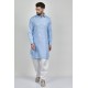 Sky blue & White Pakistani Gents Shalwar Kameez
