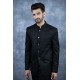 Black Designer Bandgala Mens Formal Wear