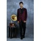 Dark Maroon Fashionable Mens Blazer