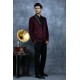 Dark Maroon Fashionable Mens Blazer