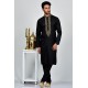 Jet Black Stitch Men's Kurta Pajama Set