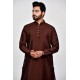 Dark Brown Indian Festive Mens Kurta Set